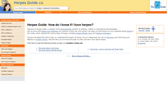 Desktop Screenshot of herpesguide.ca